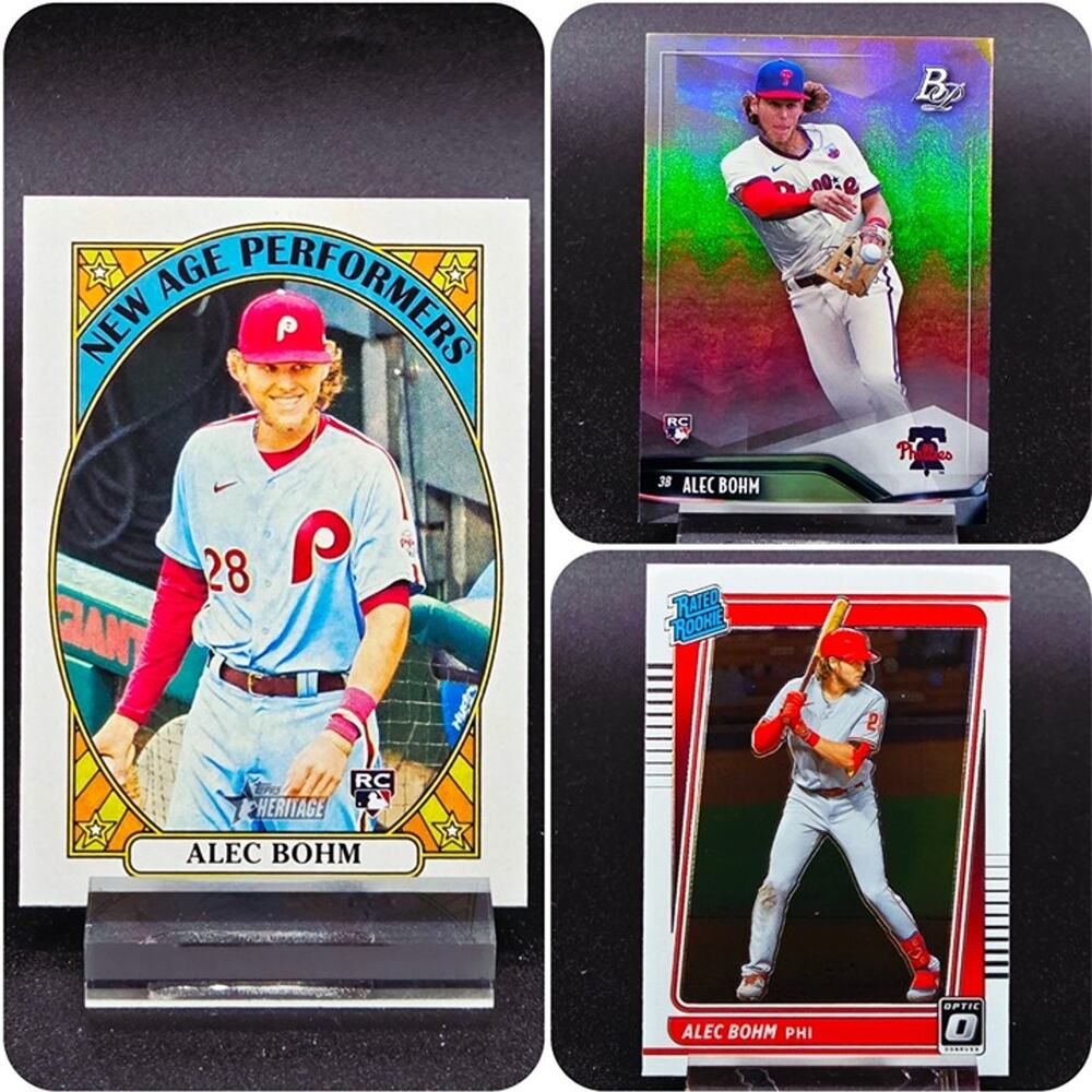 Alec Bohm Optic Rated Rookie Bowman Platinum New Age RC Philadelphia Phillies